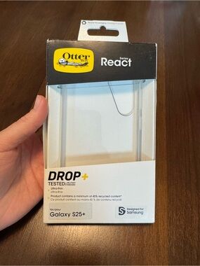 OtterBox React Series Clear Case for Samsung Galaxy S25+ - Transparent